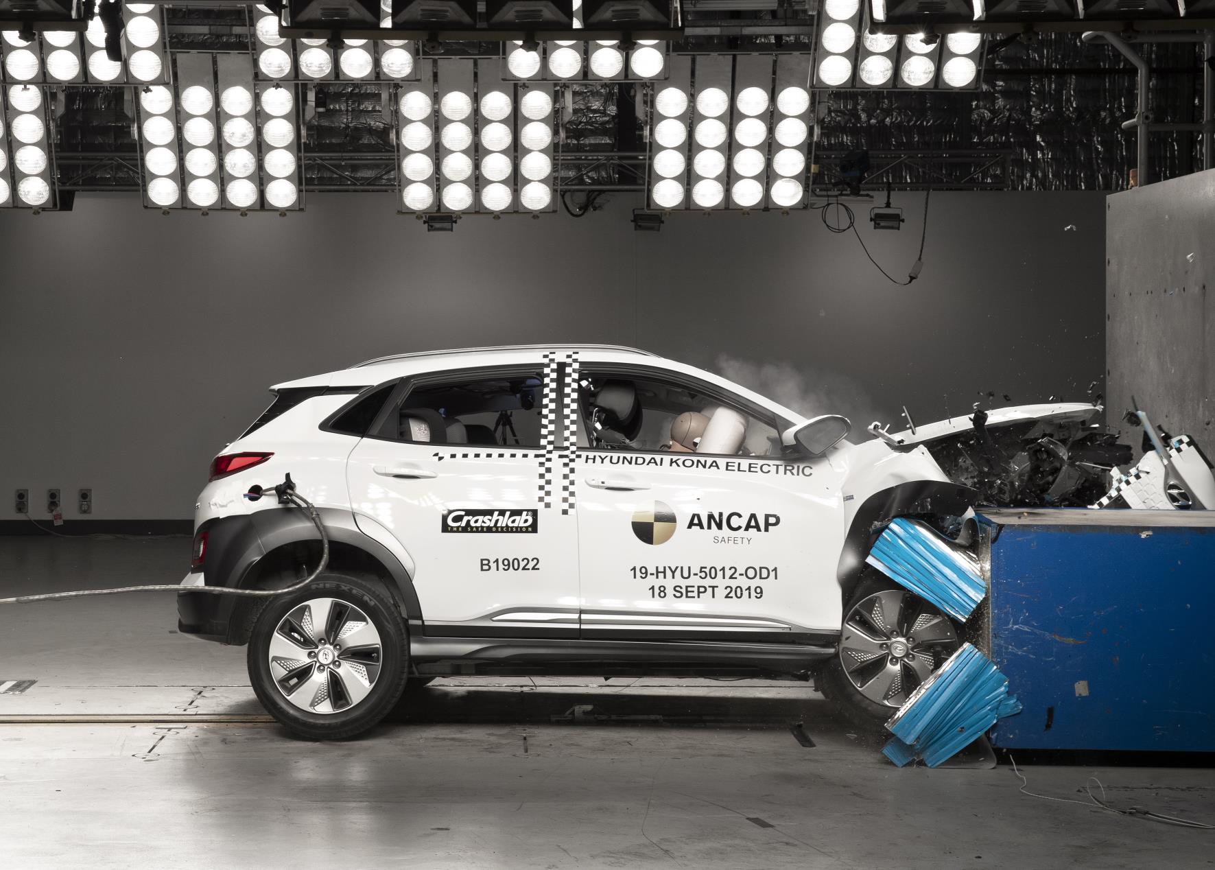 Kona Electric earns ANCAP 5 star rating in first-ever Australian EV crash test