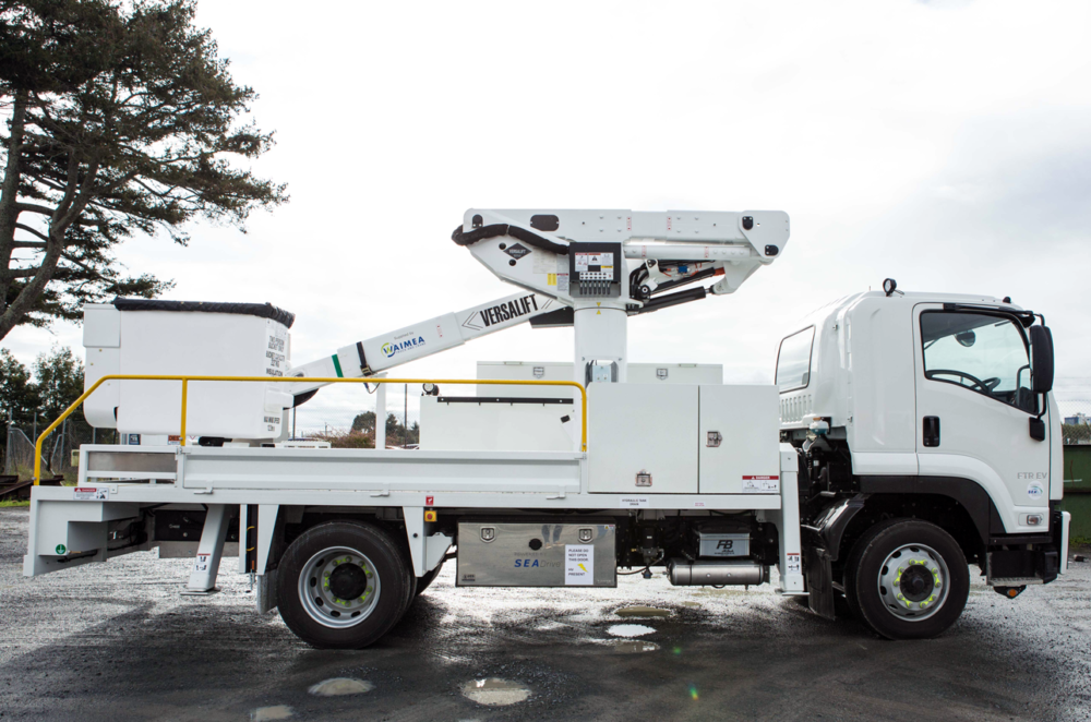 SEA Electric continues to lead electric charge with first 100% electric bucket truck
